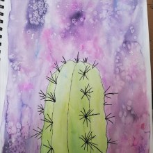 Cactus en el universo. Un proyecto de Dibujo, Concept Art y Comunicación de Rocío García - 15.11.2020