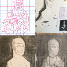 La Dama y el armiño. Desenho a lápis, Desenho de retrato, Desenho artístico, e Desenho anatômico projeto de Andrés Del Valle - 16.11.2020