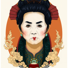 Ching Shih. Un proyecto de Ilustración digital e Ilustración de retrato de Elia Sánchez Martín - 04.05.2016