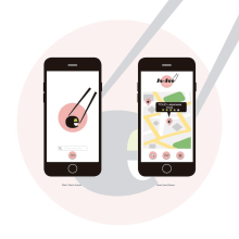 Diseño de interfaz de usuario (UI) de una App de busqueda de restaurantes japoneses.. Un proyecto de Diseño, UX / UI, Gestión del diseño, Diseño gráfico, Ilustración vectorial, Diseño de iconos, Creatividad, Diseño de carteles, Diseño de logotipos, Diseño mobile, Diseño digital, Diseño de apps, Desarrollo de apps y Composición fotográfica de Israel Delgado Blanco - 17.11.2020