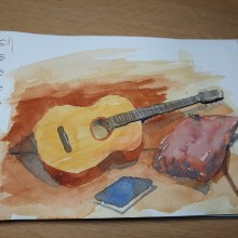 Guitar. Un proyecto de Dibujo y Dibujo artístico de Arunas Beksta - 18.11.2020
