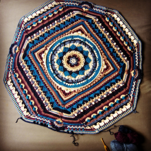 Mandala de crochet. Un proyecto de Tejido de Roberta - 18.11.2020