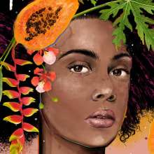 Mi proyecto tropical/sexy. Digital Illustration project by Andrea Bracho - 11.19.2020