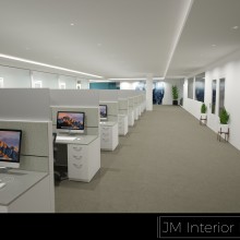 Fachada y Diseño de Oficinas. Interior Design, and 3D Modeling project by Josue Gabriel Márquez Carrera - 08.01.2020