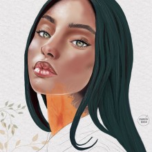 Mi Proyecto del curso: Retrato ilustrado con Procreate. Un proyecto de Dibujo digital de Maria Rosa Garcia - 23.11.2020