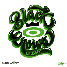 Diseño de logo Black Crown Crossfit. Lettering digital projeto de Sake - 25.11.2020