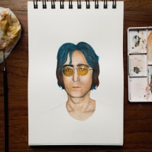 Mi Proyecto del curso: Cuaderno de retratos en acuarela. Desenho, Pintura em aquarela, Ilustração de retrato, e Desenho de retrato projeto de Nicole Cam - 25.11.2020