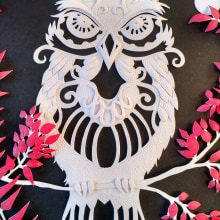 Paper Owl. Paper Craft project by Graciana Moreira Justo - 11.26.2020