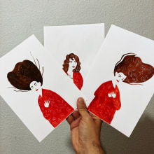 She | Two | Him. Traditional illustration, and Watercolor Painting project by Antonio Fernández San Emeterio - 11.27.2020