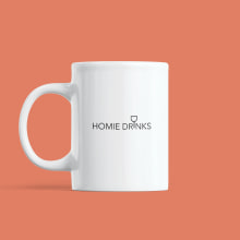 Branding Mug Homie Drinks. Un proyecto de Br, ing e Identidad y Diseño de logotipos de Valeria Ferro - 28.11.2020