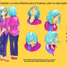 Mi Proyecto del curso: Creación de personajes manga. Un proyecto de Cómic y Dibujo de Sandra Elizabeth Jiménez Silva - 01.12.2020