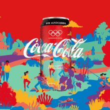 Coca-Cola Young Olympic Games. Un proyecto de Ilustración tradicional, Packaging y Diseño de producto de Vero Escalante - 02.12.2020