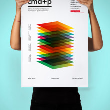 Branding y diseño de cartel para la exposición cmd+p de La Escola Massana.. Br, ing, Identit, and Poster Design project by Laila Qurie - 03.02.2016