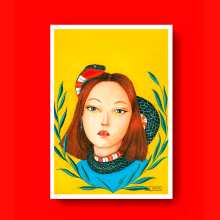 El mal.. Un proyecto de Ilustración tradicional, Bellas Artes, Pintura e Ilustración de retrato de Sandra Fernández Dorado - 04.12.2020