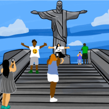 Cristo Redentor - Rio de Janeiro - Brazil. Animação projeto de Fabio Gonçalves Coutinho - 05.12.2020