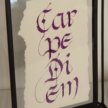 Mi Proyecto del curso: Introducción a la caligrafía itálica. Un proyecto de Caligrafía de Isabel Arranz - 06.12.2020