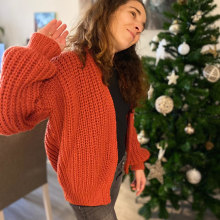 Mi Proyecto del curso: Crochet: crea prendas con una sola aguja. Costura projeto de Ana Sanz - 07.12.2020