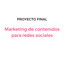 Mi Proyecto del curso: Marketing de contenidos para redes sociales. Un proyecto de Marketing y Redes Sociales de Sofía Salazar - 08.12.2020