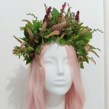 Meu projeto do curso: Coroa de flores silvestres . Accessor, Design, Arts, Crafts, and Fashion project by soniacoelho - 12.07.2020