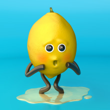 Limón. 3D, and 3D Character Design project by Rafael Rojo - 12.10.2020