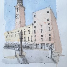 Centro di Verona. Un proyecto de Pintura a la acuarela de Pablo Lozano - 11.12.2020
