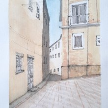 Citta di Urbino. Un proyecto de Pintura a la acuarela de Pablo Lozano - 11.12.2020