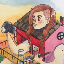 Un autoretrato como una casa. Un proyecto de Ilustración tradicional de Sara Planella i Jou - 15.12.2020