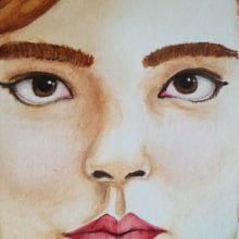 Mi Proyecto del curso: Retrato en acuarela a partir de una fotografía. Watercolor Painting project by Rocío Santos Vazquez - 12.16.2020