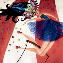 Carteles · Ilustraciones · Técnicas Mixtas. Traditional illustration, Painting, T, pograph, Collage, Poster Design, and Fine-Art Photograph project by Pamela Gómez Campos - 07.01.2010