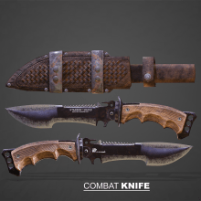 TACTICAL KNIFE 440C BLADE . Un proyecto de 3D y Modelado 3D de Iván Antonio Menendez Menendez - 01.03.2019