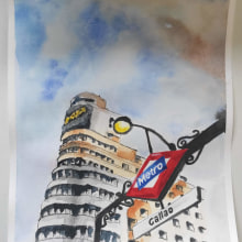 Callao. Watercolor Painting project by Sandra Lefort Vidal - 12.20.2020