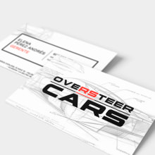 Business Card: Oversteer Cars. Un proyecto de Diseño gráfico de Javier Garcia Garcia - 10.12.2020