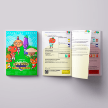 Activity Book: Comertel. Un proyecto de Diseño de personajes y Diseño gráfico de Javier Garcia Garcia - 02.05.2015