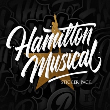 Hamilton Musical - Lettering Quotes. Graphic Design, Logo Design, Digital Lettering, and 3D Lettering project by Eduardo Morgan - 01.08.2020