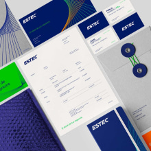 Estec | Branding . Br, ing, Identit, and Logo Design project by Andrés Ávila - 12.21.2020