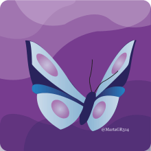 Butterfly (From Tim Burton's Corpse Bride). Un proyecto de Ilustración tradicional y Diseño gráfico de Marta Gómez Ruiz - 31.10.2020