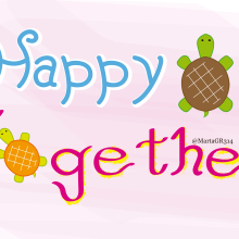 Happy Together - The Turtles. Un proyecto de Diseño gráfico, Ilustración digital y Lettering digital de Marta Gómez Ruiz - 19.12.2020
