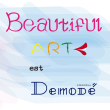 Beautiful Art(e) est Demodé. Un proyecto de Diseño gráfico, Ilustración digital y Lettering digital de Marta Gómez Ruiz - 19.12.2020