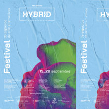 Hybrid Festival. Br, ing e Identidade, e Design gráfico projeto de Andres Bruno - 25.12.2020