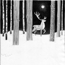 Arcane forest (Visual Storytelling with Graphite for Beginners). Un projet de Dessin de le_benes - 27.12.2020