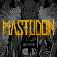 Mastodon Gig poster. Design, Traditional illustration, Graphic Design, Character Animation, Vector Illustration, Poster Design, and Digital Illustration project by Jesus Llamas - 12.01.2020