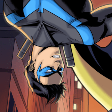 Nightwing and Batgirl. Comic project by Ali Gonza - 08.20.2020
