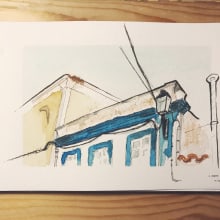 Mi Proyecto del curso: Dibujo arquitectónico con acuarela y tinta. Un proyecto de Dibujo de ivelofeijoo - 04.01.2021