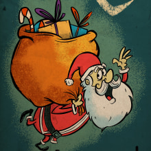 Santa is coming! . Un proyecto de Ilustración tradicional, Diseño de personajes, Dibujo a lápiz, Dibujo, Ilustración digital, Ilustración infantil y Dibujo digital de Ed Vill - 05.01.2021