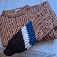 Mi Proyecto del curso: Crochet: crea prendas con una sola aguja. Accessor, Design, Sewing, Fiber Arts, and DIY project by Laura Salomé - 01.06.2021
