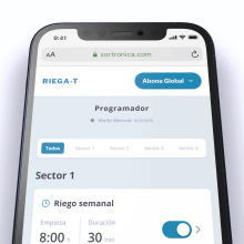 RiegaT - Smart Watering System. Un proyecto de Diseño Web y Desarrollo Web de Elastic Heads - 07.01.2021