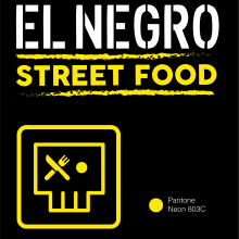 Foodtruk -- >  El Negro StreetFood by Carolada. Un proyecto de Br e ing e Identidad de Carola Hernández - 09.02.2020