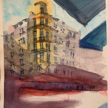 My project in Architectural Sketching with Watercolor and Ink course. Watercolor Painting project by willowrhee - 01.10.2021