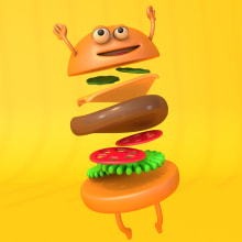 CURSO AARON RENDER BURGUERS by Jaime Rodriguez. 3D Character Design project by James Rodriguez - 01.10.2021