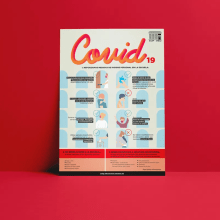 Diseño de infografía para hacer frente a la COVID-19 en la EOIP . Un proyecto de Diseño de la información, Infografía y Diseño de carteles de Leire San Martín - 10.01.2021